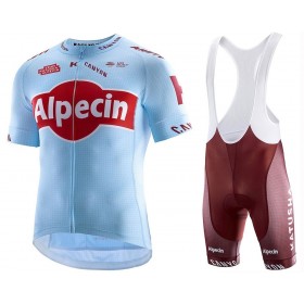 Set Fietsshirt + Korte Koersbroek 2019 Team Katusha Alpecin N001